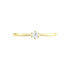 Monopoli Damen Ring Gold 750 (18 Karat) Diamant Wei&szlig; 0,16 ct