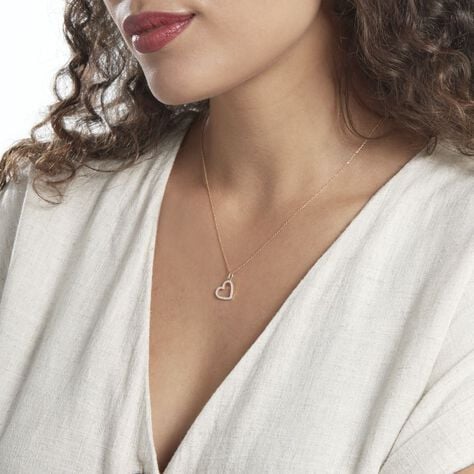 Herzanhänger Gold 375 Zirkonia Penche - Schmuckanhänger Familie | OROVIVO