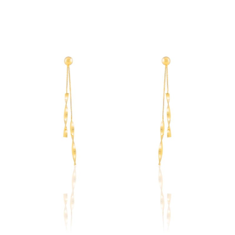 Boucles D'oreilles Pendantes Pendantes Bev Or Jaune - Spannringe Damen | OROVIVO