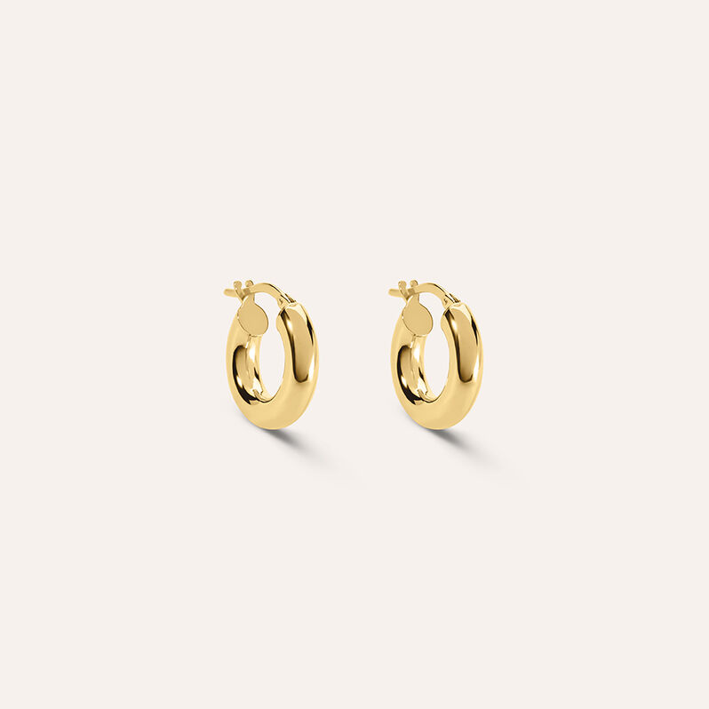 Orecchini A Cerchio Toujours Oro Giallo - Spannringe Damen | OROVIVO