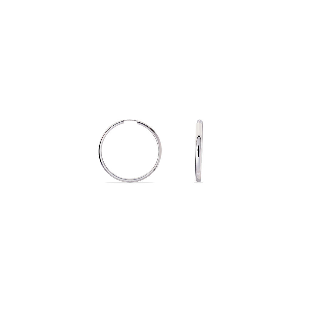 MALIN Damen Creolen Silber 925 B 3,9 mm, Creolen ohne Stein