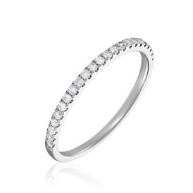 Damenring Weißgold 375 Diamanten 0,18ct  - Eheringe Damen | OROVIVO