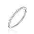 Damenring Weißgold 375 Diamanten 0,18ct  - Eheringe Damen | OROVIVO