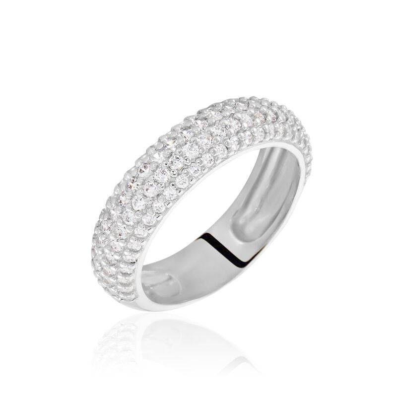 MALA Damen Ring Silber 925 Zirkonia Wei&szlig; 1,320 ct B 5,14 mm - Ringe mit Stein Damen | OROVIVO