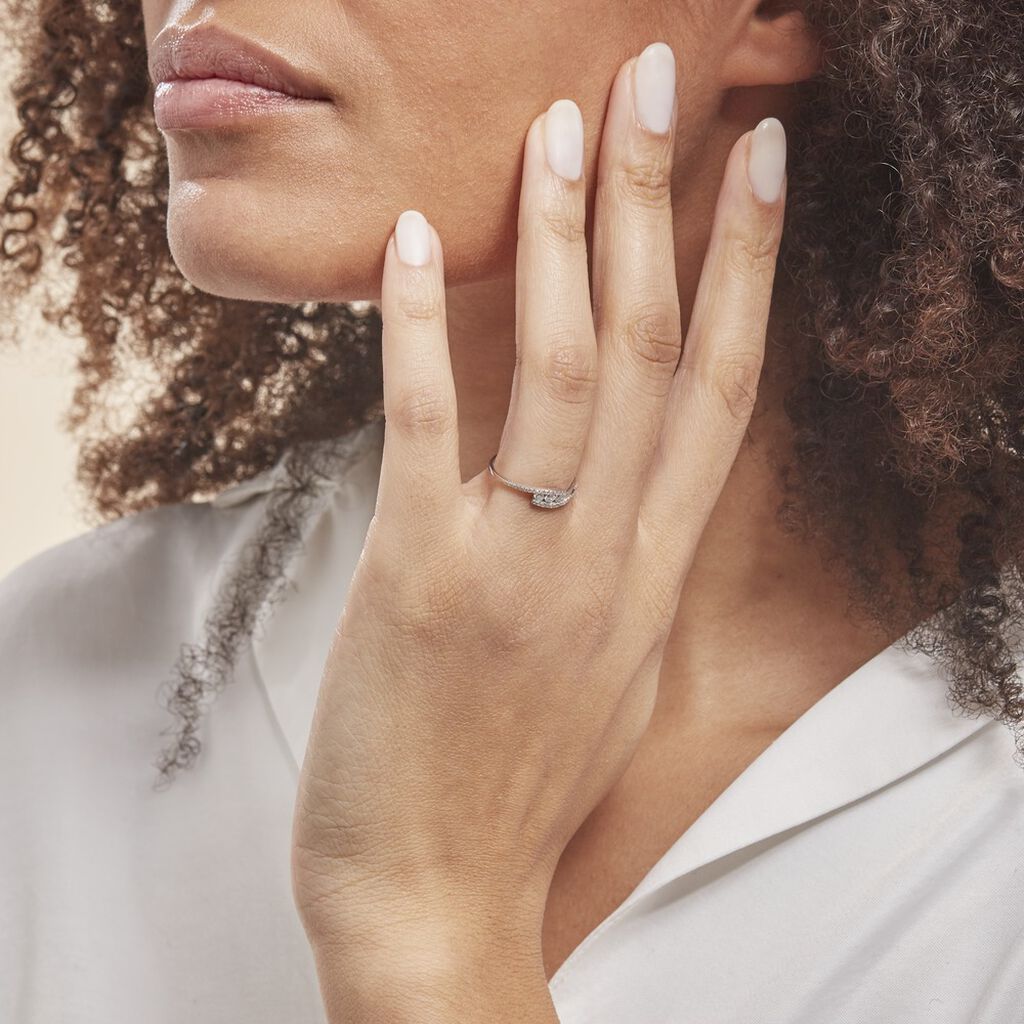 Bague Eternite Or Blanc Diamant - Spannringe Damen | OROVIVO