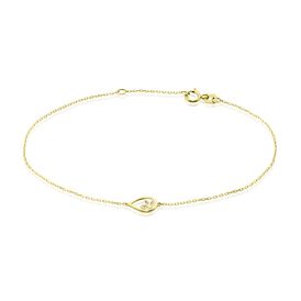 Damenarmband Gold 375 Diamant 0,015ct Tropfen - Armbänder Damen | OROVIVO
