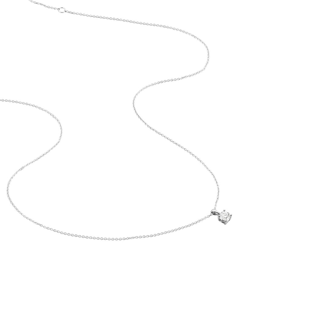 Collier Alexandra Or Blanc Diamant - Spannringe Damen | OROVIVO