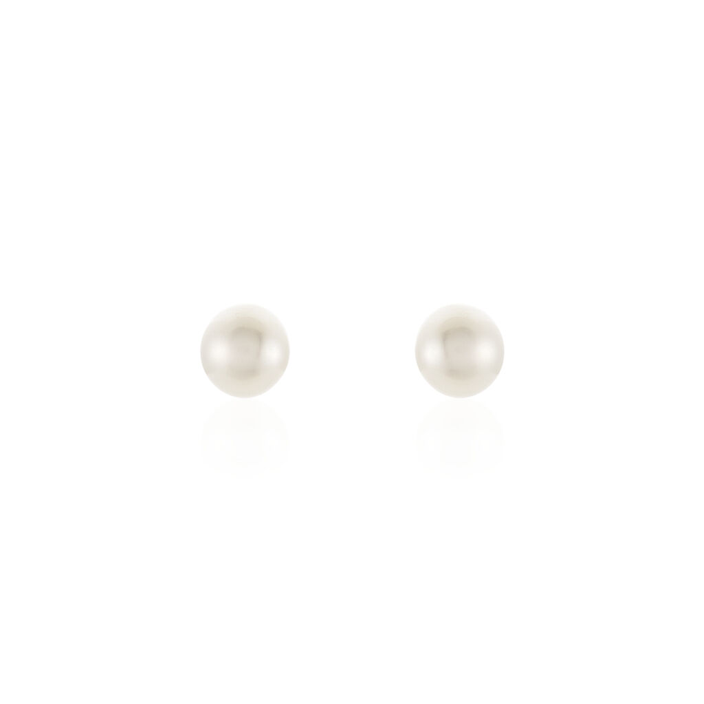 Damen Perlenohrringe Silber 925 Zuchtperlen 4-5mm - Ohrstecker Damen | OROVIVO