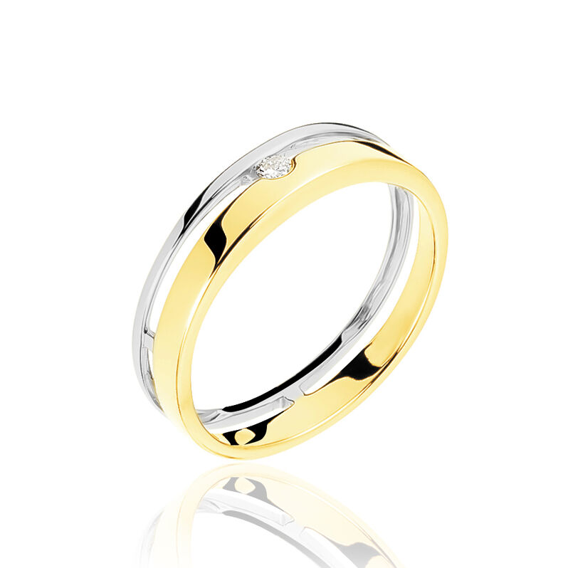 Bague Lola Or Bicolore Diamant - Spannringe Damen | OROVIVO