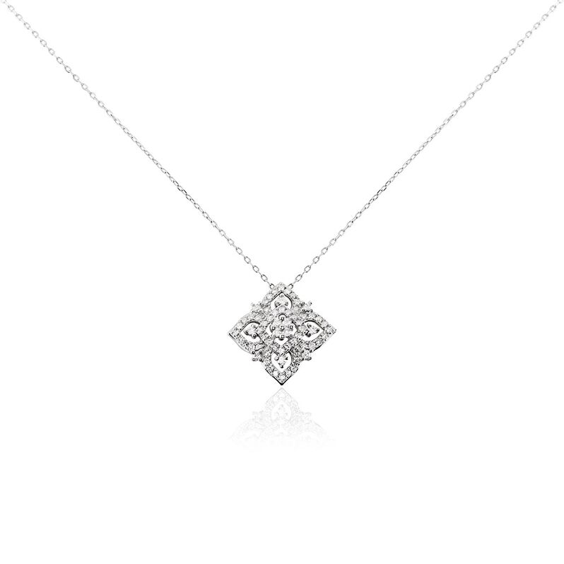 Collier Ever Blossom Or Weiss Diamant - Spannringe Damen | OROVIVO