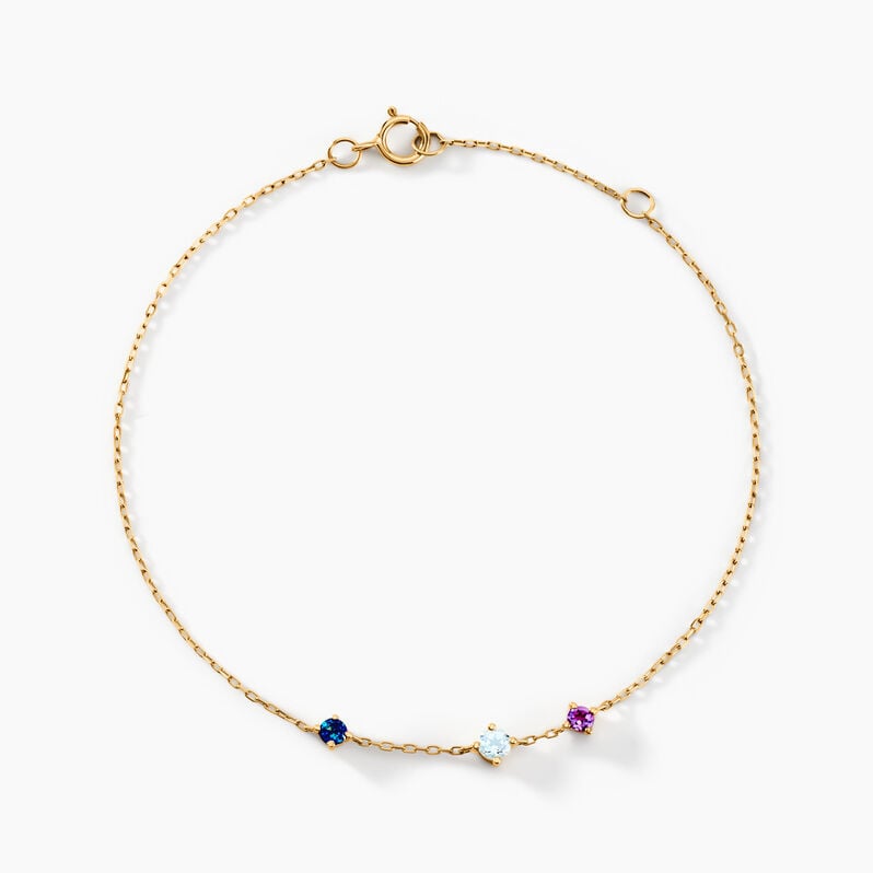Bracelet Tiziano Or Jaune Topaze Améthyste - Spannringe Damen | OROVIVO