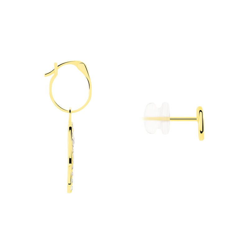 Boucles D'oreilles Or Jaune Belkiz Asyme - Spannringe Damen | OROVIVO