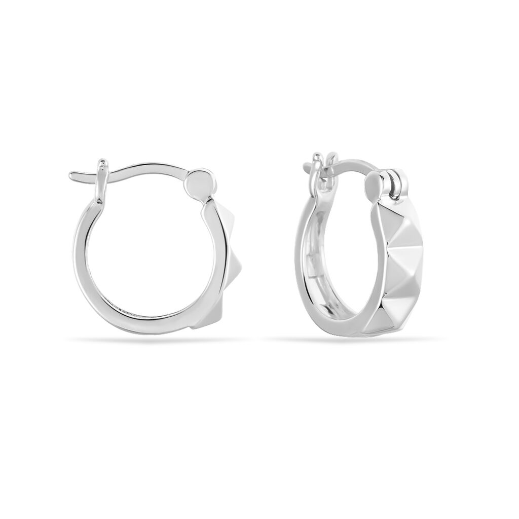 Damen Creolen Silber 925 Pyramid - Creolen Damen | OROVIVO