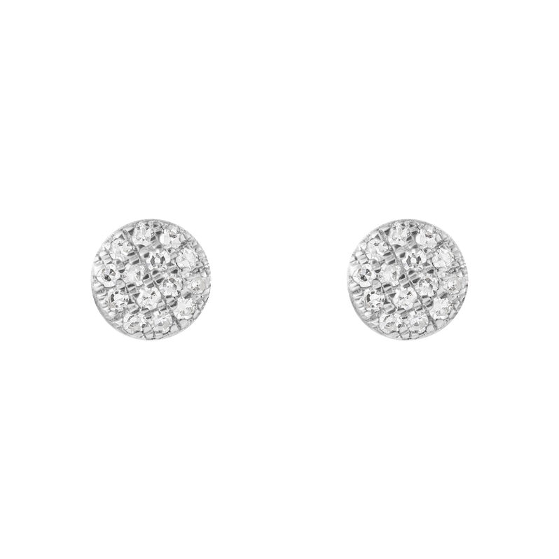 Orecchini Lobo Sophia Oro Bianco Diamante - Spannringe Damen | OROVIVO