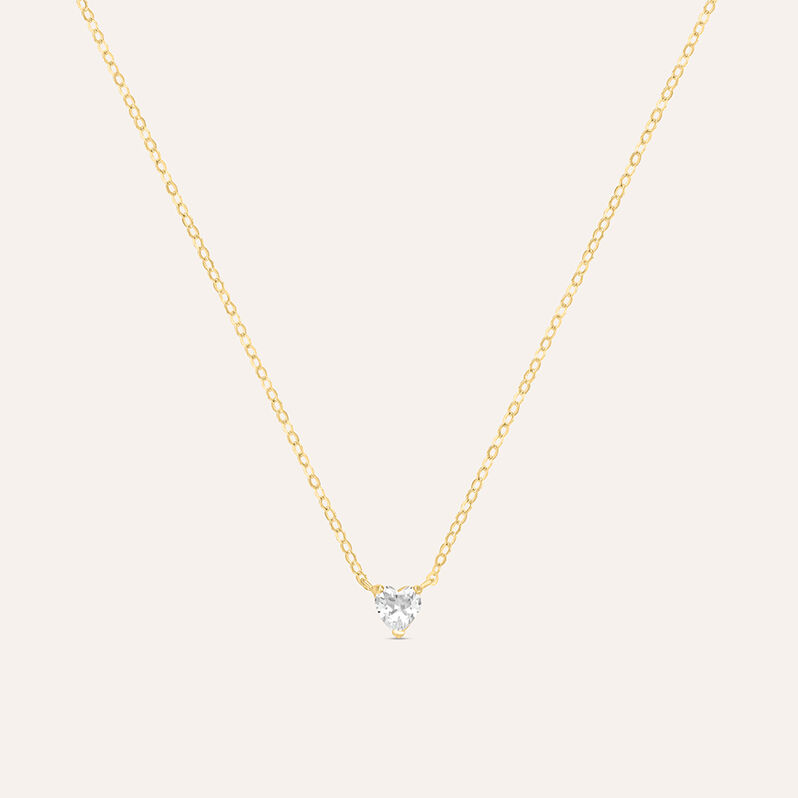 Collana Punto Luce Claire Oro Giallo Cubic Zirconia - Spannringe Damen | OROVIVO