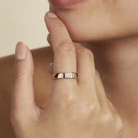 Damenring Roségold 333 Diamant 0,045ct - Ringe mit Edelsteinen Damen | OROVIVO