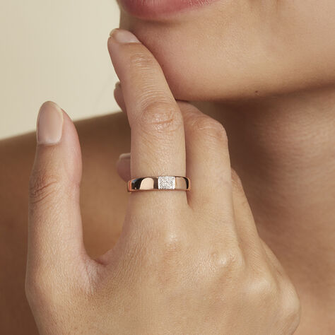 Damenring Roségold 333 Diamant 0,045ct - Ringe mit Stein Damen | OROVIVO