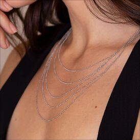 Damen Halskette Silber 925 mehrreihig Ilonia - Ketten ohne Stein Damen | OROVIVO