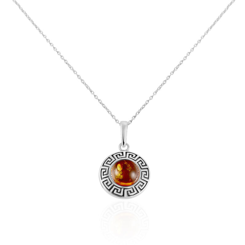 Collier Argent Vielli Adar Ambre Cognac - Spannringe Damen | OROVIVO