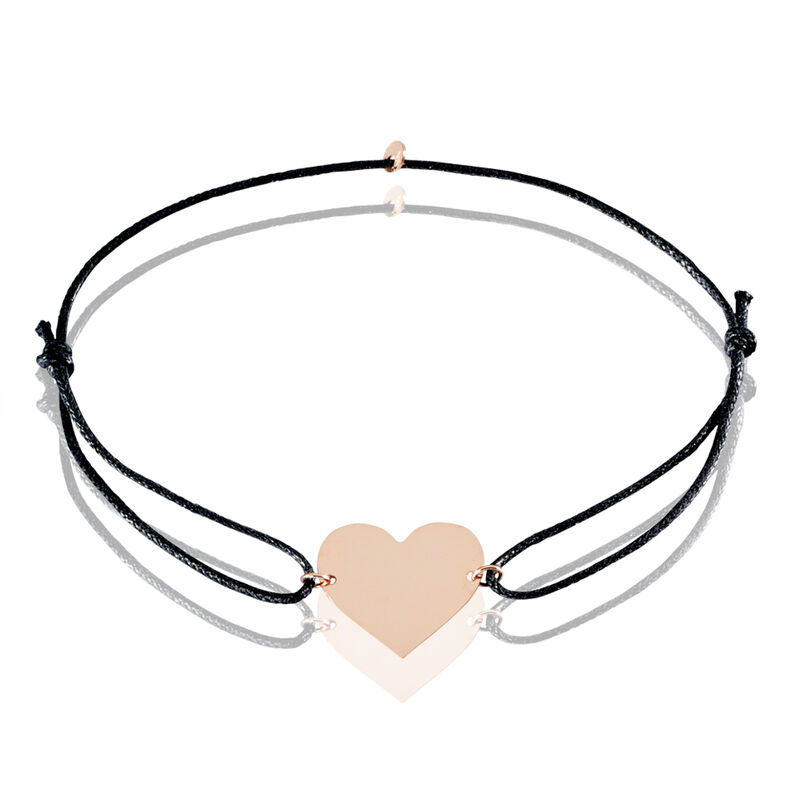 Bracelet Coeur Gravable Or Rose - Spannringe Damen | OROVIVO
