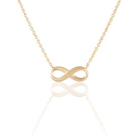 Damen Halskette Vergoldet Infinity - Ketten mit Anhänger  | OROVIVO