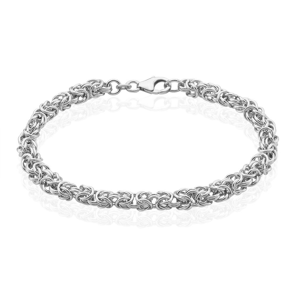 🦚 Damen Armkette Königskette Silber 925 L , Armkette ohne Stein