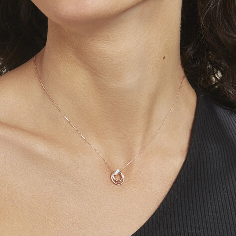 Damen Halskette Rotgold 375 Zirkonia - Halsketten Damen | OROVIVO