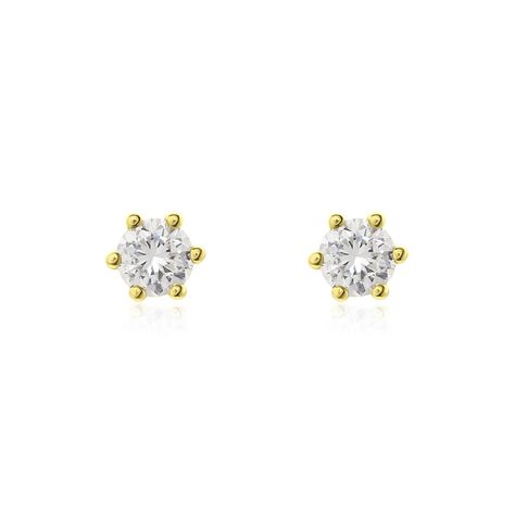 Damen Ohrstecker Gold 750 Diamant 0,26ct Monopoli 