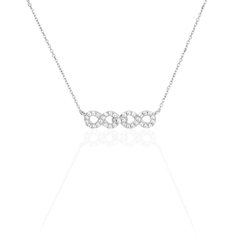 Collier Or Blanc Oxyde De Zirconium - Spannringe Damen | OROVIVO