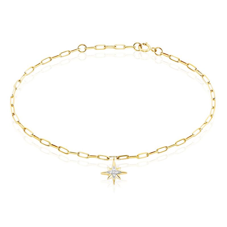Bracelet Link Or Jaune Diamant - Spannringe Damen | OROVIVO