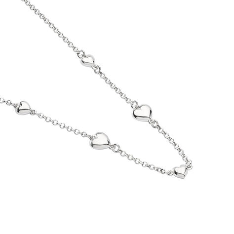 ANDIE Damen Collier Silber 925 Herz B 1,8 mm