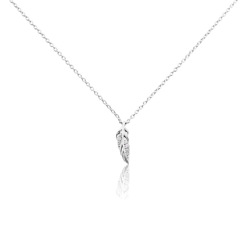 Collier Feath Argent Weiss Oxyde De Zirconium - Spannringe Damen | OROVIVO