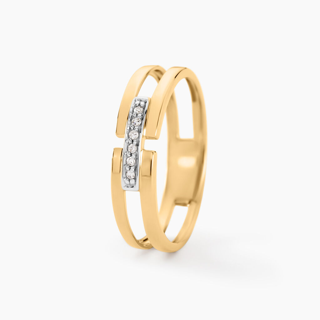 Bague Lucia Or Jaune Diamant - Spannringe Damen | OROVIVO