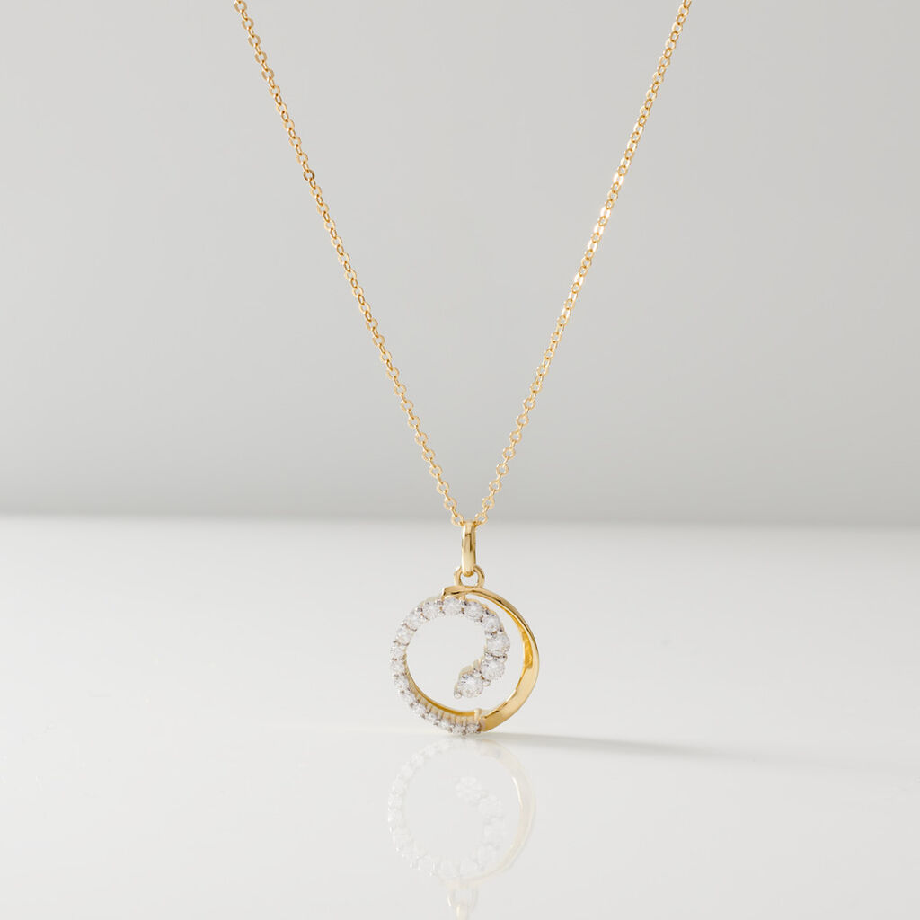 PAM Damen Anh&auml;nger Gold 333 (8 Karat) Andere Steine Wei&szlig;