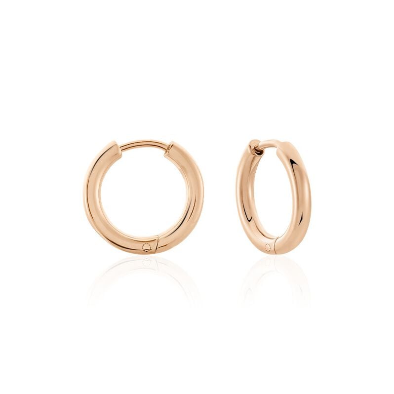 SIERRA Damen Creolen Titan rosevergoldet B 2,5 mm - Creolen Damen | OROVIVO