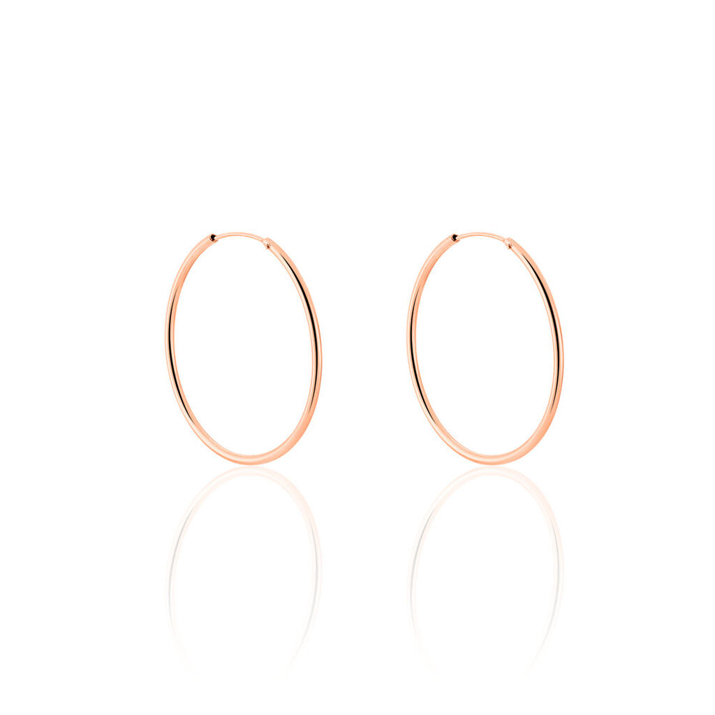 OLYMPIA FLEXIBLE Damen Creolen Silber rosevergoldet 925