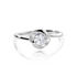LUCY Damen Ring Silber 925 Zirkonia Wei&szlig; 0,87 ct Blume