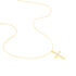 Kreuz HO 2 Damen Collier Gold 375 (9 Karat) Diamant Wei&szlig; 0,07 ct Religi&ouml;ses Kreuz