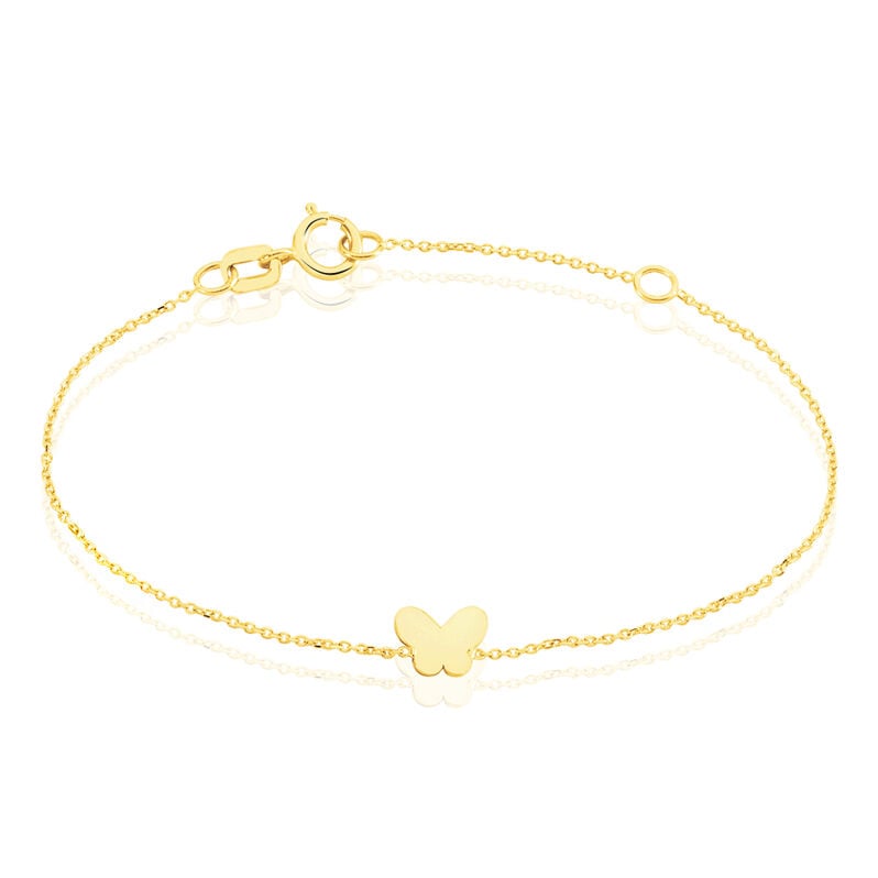 Bracelet Or Jaune Luminola Papillon - Spannringe Kinder | OROVIVO