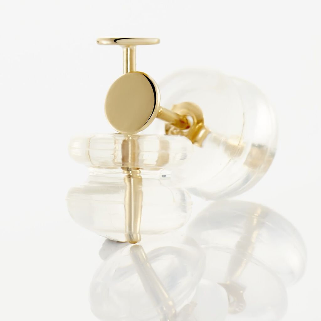 Damen Ohrstecker Gold 375 (9 Karat) Kreis