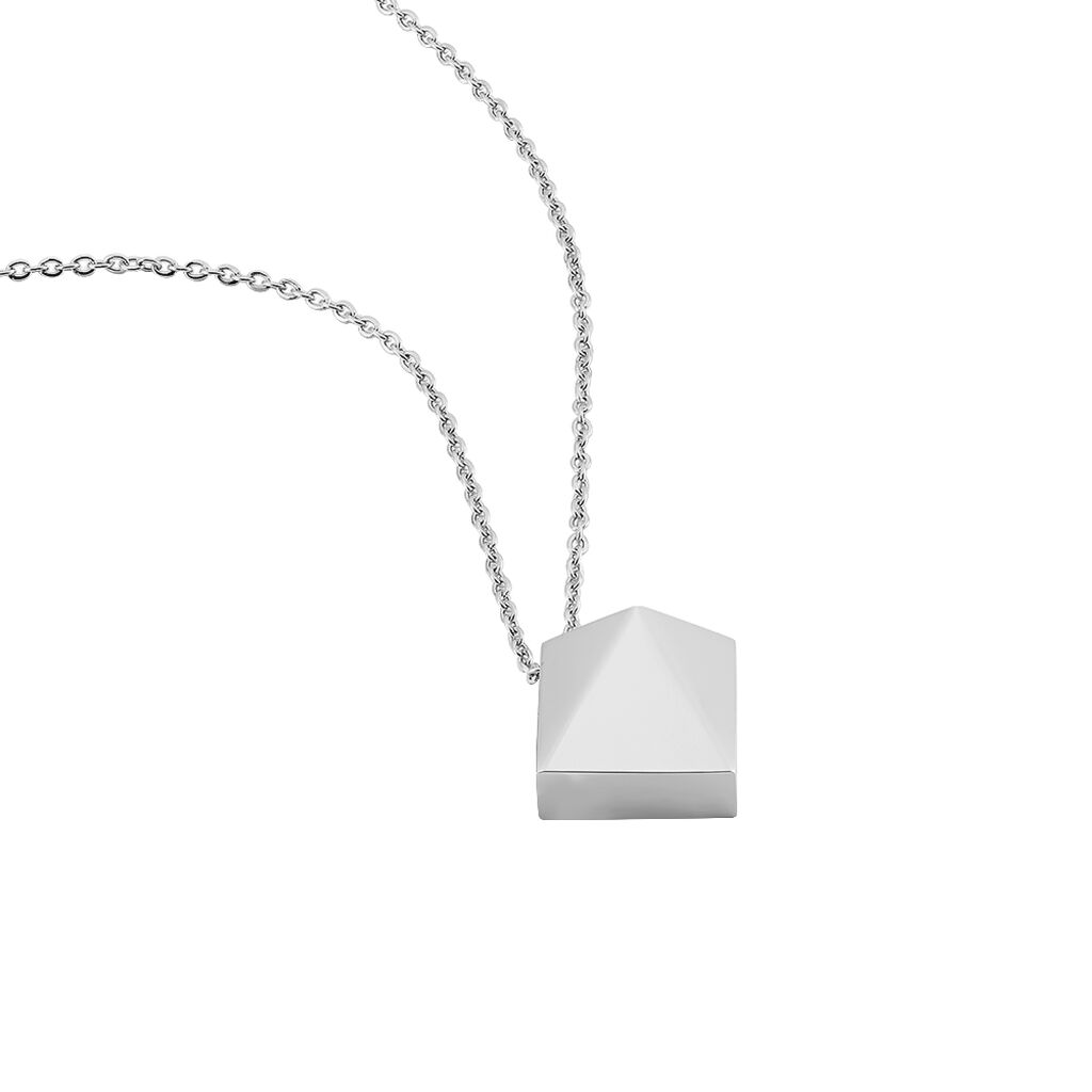 PLITKA Damen Collier Edelstahl W&uuml;rfel