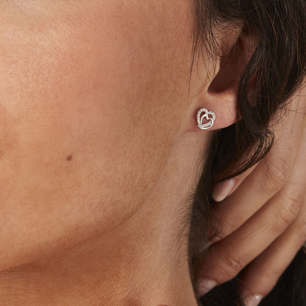 Damen Ohrstecker Weißgold 375 Zirkonia Cecilia  - Sommerschmuck Damen | OROVIVO