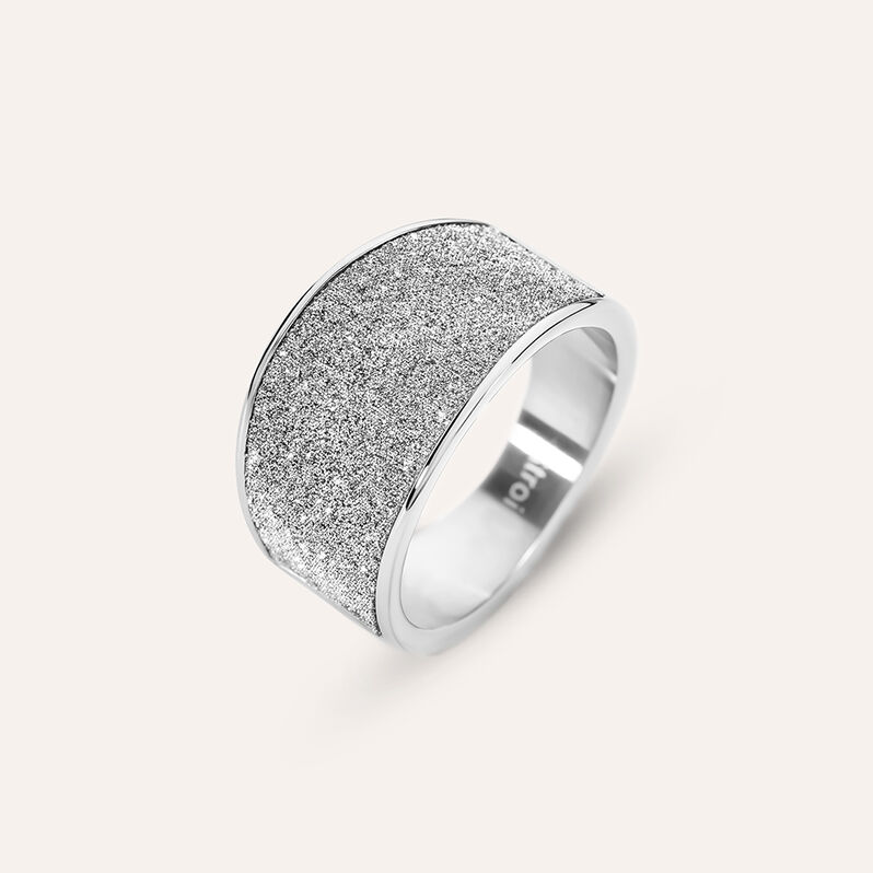 Anello Fascia Aura Acciaio - Spannringe Damen | OROVIVO