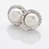 XENIA Damen Ohrstecker Silber 925 Zuchtperle Weiß 2,26 ct