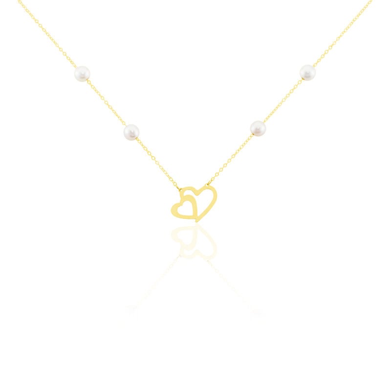 Collier Cenzo Or Jaune  Perles De Culture - Spannringe Damen | OROVIVO