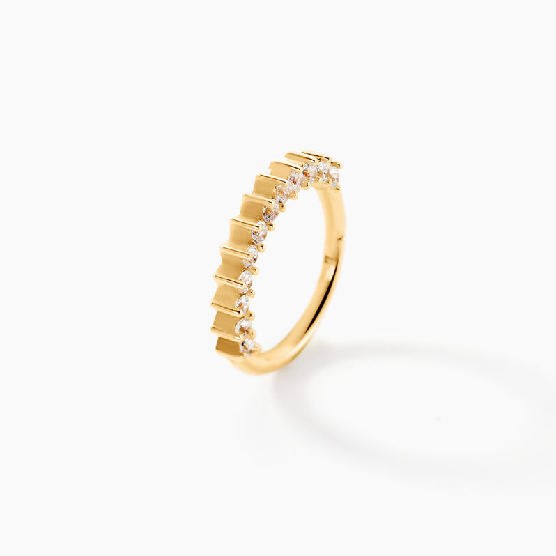 Piercing Aneurin Or Jaune Oxyde De Zirconium - Spannringe Damen | OROVIVO