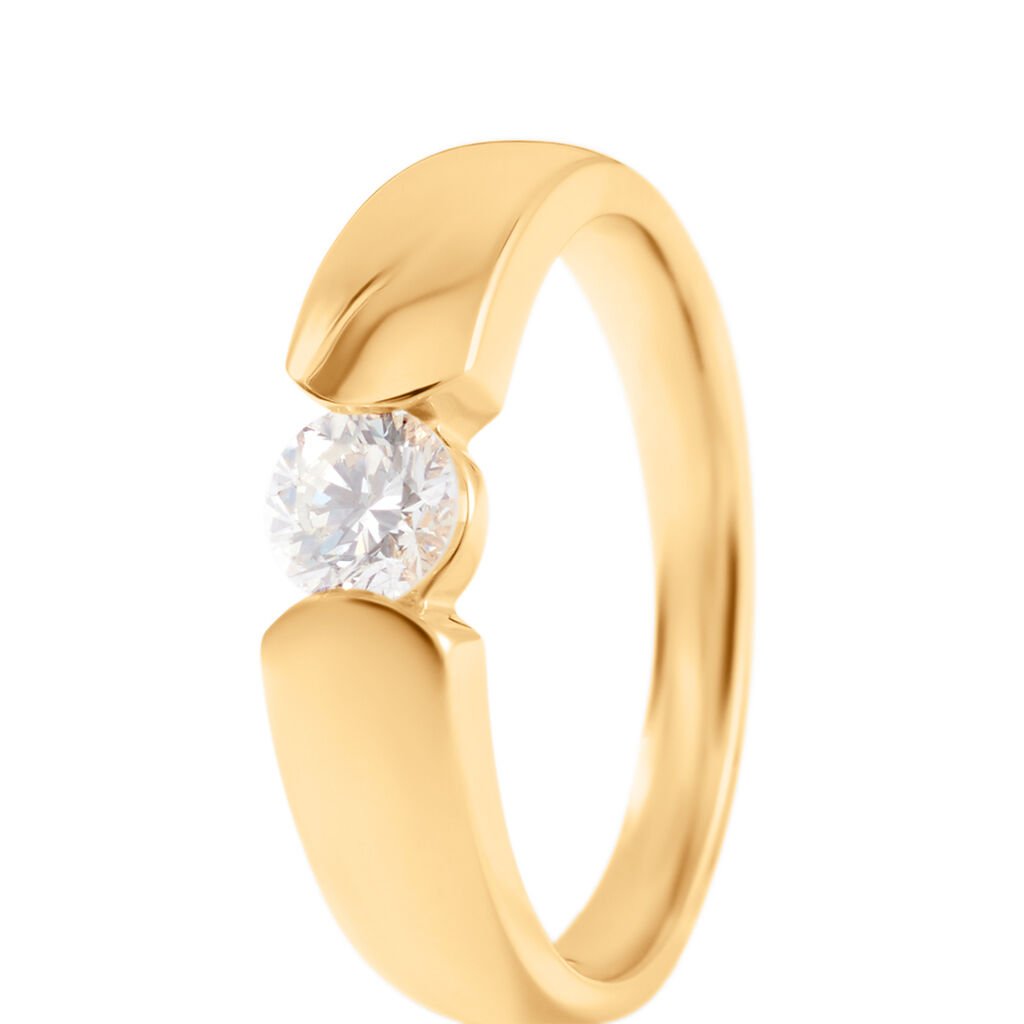 Damen Ring Gold 585 Rund Weiß Sanina 43mm - Neuheiten Damen | OROVIVO