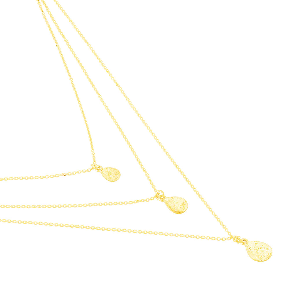 BATA Damen Collier Gold 375 (9 Karat) Oval