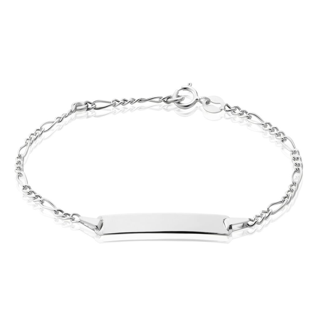 Kinder Id Armband Weißgold 375 Gravierbar  - ID-Armbänder Kinder | OROVIVO