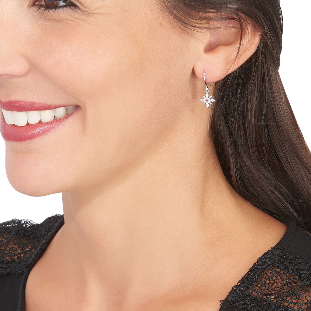 Boucles D'oreilles Or Weiss Anea - Spannringe Damen | OROVIVO